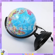 W&F 20cm English Globe Earth with Night Light 🌍 HD Educational Globe Geography Teaching Tool for 7+