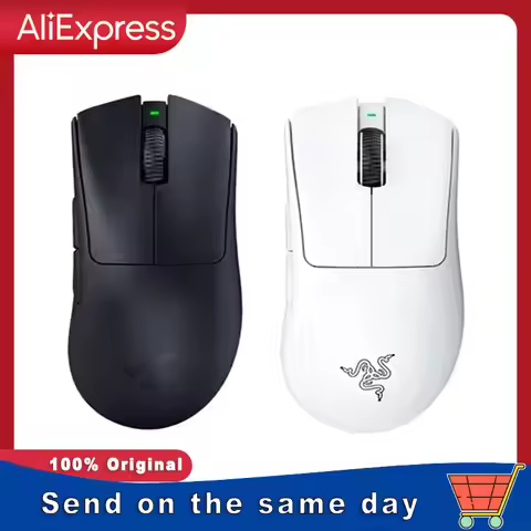 Razer DeathAdder V3 Pro Mouse Focus Pro 30K Optical Sensor HyperSpeed Wireless - 5 Programmable Butt