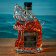 10Oz Whiskey Shark Bottle, Sherum Bruce The Shark, Jaws 50th Whiskey Bottle Shark Statue Wine Bottle