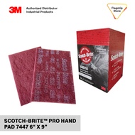 SCOTCH-BRITETM PRO HAND PAD 7447 6 IN X 9 IN 20PADS/BOX