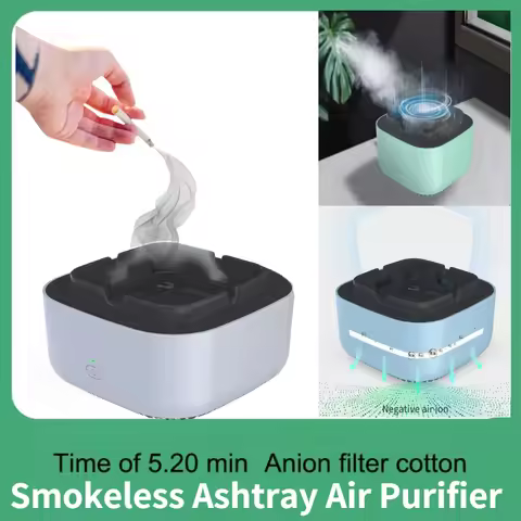 MERCURY Electric Smokeless Ashtray Air Purification Anion Anti Automatic Smoke Removal Ash Tray Desk
