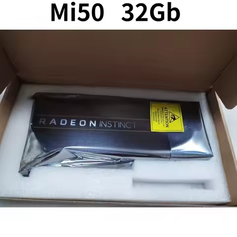 MI50 32GB HBM2 ECC GPU Accelerator Card PCIe4.0 X16 300W 8‑Pin For AI Large Model Inference Deep Lea