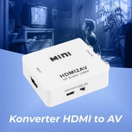 Adapter Konektor Konverter HDMI Ke RCA AV TV Proyektor Game PS1 PS2