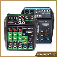 [ 4 Channel Mixer with Sound Card Stable Professional Audio Mixing