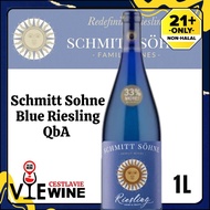 Schmitt Sohne Blue Riesling QbA Sweet White Wine 1000ml 100% Duty Paid 100% Authentic Germany