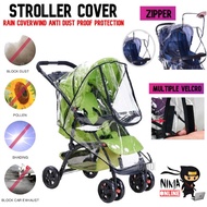 Penutup Hujan Stroller Stroller Rain Cover Universal Stroller Accessories Weatherproof Cover Raincoa