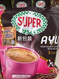 ( 22克 x 20包 ) 馬來西亞 Super 超級 五合一 咖啡 特別獻給女士 ( 含:卡琪花蒂瑪, 膠原蛋白 )