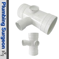 Pipe Fitting UPVC Reducing Tee Pvc Pipe 110 Upvc Fitting Plumber Tools Set White Pvc Paip Pvc Putih 