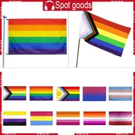 WIN Homosexual Bisexual Pride Flag  90x150cm Colorful Rainbow Flag Home Decorations Gay-Friendly  Fl