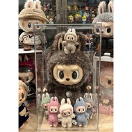 กล่องอะคริลิค Zimomo Labubu ประกอบเอง ยกครอบ กันฝุ่น กล่องโชว์โมเดล Art toy 28*22 สูง 40cm