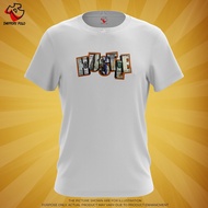 🔥PROMOSI HEBAT 🔥 HUSTLE TSHIRT BAJU HUSTLE MEN T SHIRT UNISEX 100% COTTON