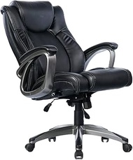 Gaming Chair Office Chairs Reclining Computer Chair Comfortable Executive Computer Seating Racer Recliner PU Leather (Color : Black)