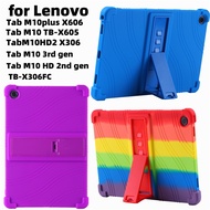 Case for Lenovo Pad M10 Plus X606 HD 2 X306 HD 2nd Gen TB-X306FC 3rd Gen 10.1 inch Tablet Safe Shockproof Silicone Stand Cover
