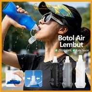 LAKOE Soft Flask Water Bottle Collapsible Foldable Reusable Soft Flask Runners Cycling Collapsible F