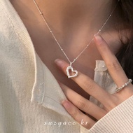 Suzyacc kr Vine Love Sterling Silver Necklace Simple Light Luxury Temperament High-End Clavicle Chai