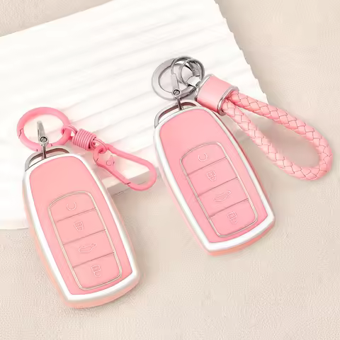 Car Key Cover Case Shell Protector Bag Keychain Keyring For Chery Omoda C5 5 fx 7 Tiggo 8 PLUS 8 Pro