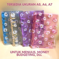 A5 A6 Binder Transparent Daisy PatternA7