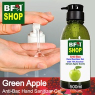 Anti Bacterial Hand Sanitizer Gel with 75% Alcohol  - Apple - Green Apple Anti Bacterial Hand Sanitizer Gel - 500ml