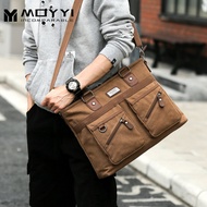 617MOYYI Men Business Handbag Printing Travel Handbag Vintage Men's Messenger Bags Canvas Bag Fashio