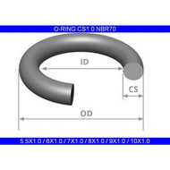 O-Ring CS 1.0MM NBR70 ( ID 5.5 / 6 / 7 / 8 / 9 / 10 x 1.0 ) NBR 70 Shore Oring