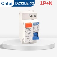 .DZ32LE-32 1P+N 63MM DPNL RCBO automatic Circuit breaker with over current Leakage protection ELCB 6A 10A 16A 20A 25A 32A
