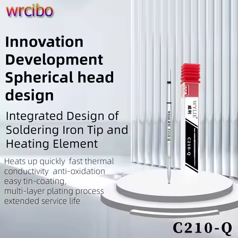 WYLIE C210-Q Ball Head Universal Soldering Iron Tips for C210 Soldering Station PCB BGA CPU SMD Weld