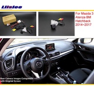 Liislee For Mazda 3 Mazda3 BM Hatchback 2014~2017 RCA &amp;amp  Original Screen Compatible Rear View Cam