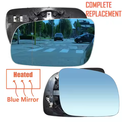 For 96-04 VW Golf Bora Jetta MK4 Passat B5 Pair Wing Mirror Glass Heated 1J1857521C 1J1857522C Conve