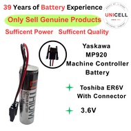 3.6V Toshiba ER6V With Connector Yaskawa CR6L-CN014S Fuji CR6L-CN014S battery for Yaskawa MP920 mach