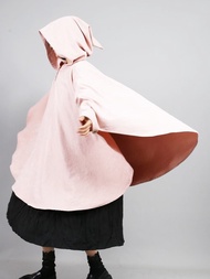 織布云麻麻原創設計魔法斗篷防曬衣巫師連帽披肩旅遊大披風外套女