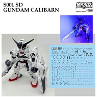 WATER DECAL [MASTER DALIN] S001 SD CALIBARN GUNDAM SLIDE [FLOURESCENT] S 001