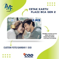 Kartu Flazz BCA Gen 2 Kartu Toll BCA Generasi Terbaru Saldo 0 [ CUSTOM FOTO/GAMBAR ] Print 1 Sisi Lo