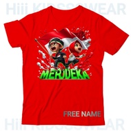 Tops T-shirts for Boys and Girls Unisex Independence Day 17 August For Ages 3 to 12 Years Independen