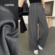 B172-JAN26-B-High Waist Two-Color Gauze Pleated Wide-Leg Trousers-PTB172PBD1452