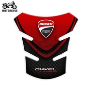 Fishbone Sticker 3D Fuel Tank Sticker for Ducati DIAVEL Motorcycle Decorative Resin Decal Waterproof