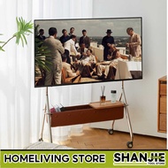 SHANJIE Wooden Bracket Scandinavian Movable Metal TV fdf