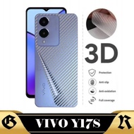 LAYAR Garskin Carbon VIVO Y17S Back Screen Protector Cover