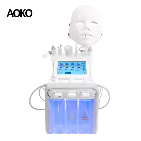 AOKO New 6/7 IN 1 H2O2 Aqua Peel Hydro Dermabrasion Skin Care Machine Dermabrasion Skin Lifting Spa 