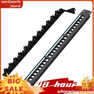 Rack Mount 24-Port Cat6 Patch Panel UTP/STP Tool-Free Network Panel with Labels for Structured Cabli
