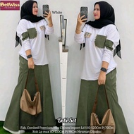 Debi Top Skirt Set Thick Stretch CombinationPOLOS