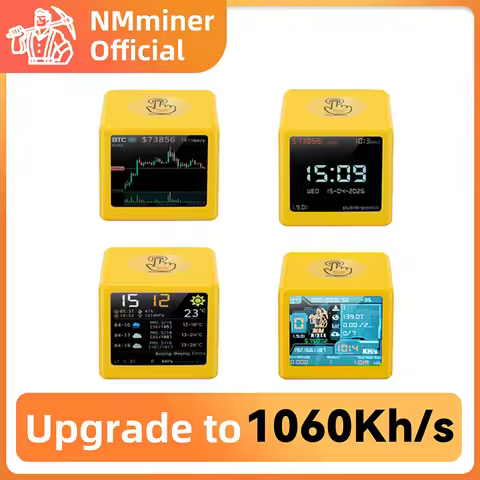 NMMiner NM TV Smart TV 1060KH/s better Nerdminer v2 ESP32 BTC SOLO Lottery Miner & Smart gift home s