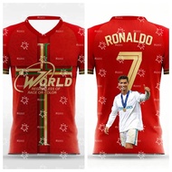 Ronaldo Fan Commemorative No. 7 Football Jersey 3d Printing Autumn Sports Dry Quickly Child T-Shirt 