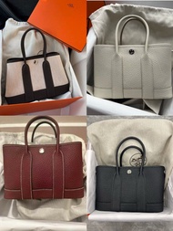 Hermes mini garden party，Hermes mini gp帆布/全皮，愛馬仕迷你花園包，noir/冰川白/烏木色/熊貓色，其他顏色均可預訂