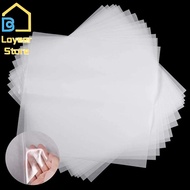 UJYU 4pcs โปร่งใสโปร่งใส กระดาษกันโคลงปักลาย ดีไอวาย สะดวกสบายๆ ตัวกันเปื้อนสำหรับเย็บปักถักร้อยที่ละลายน้ำได้ เย็บด้วยมือที่ละลายน้ำได้ ละลายได้ กระดาษถ่ายโอนเย็บปักถักร้อย บ้านในบ้าน