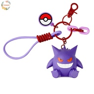 PEWANY Pikachu Figures Keychain, Fuecoco Sprigatito Gengar Pendant, Bag Charm Kawaii Anime Doll 6 St