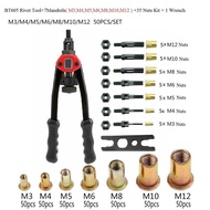 【HOT】 Ready Stock Riveting Tool Kit Rivet Nuts Thread Setting Tool Nutsert For M3 M5 M6 M8 M10