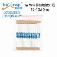 (20pcs) 1W Metal Film Resistor 1K~10M 1% 1.8K 4.7K 2.2K 10K 47K 5.1K 3.3K 180K 220K 680K 1M 2.2M 4.7