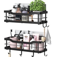 304 Toilet Stainless Steel Shelf Bathroom Minimalist Perforation-Free Shelf Kitchen Wall-Mounted Sta