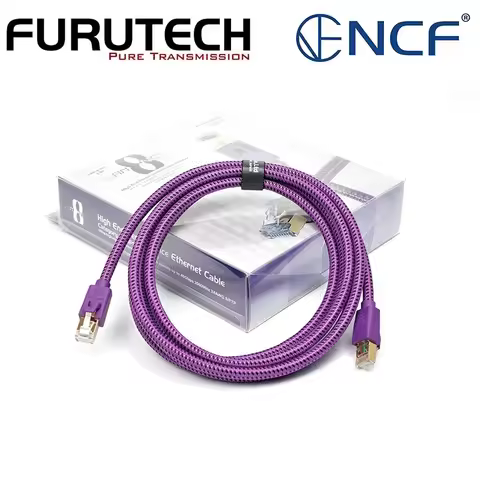Original Japanese Furutech LAN-8 NCF Plus HiFi Audio Dedicated RJ-45 Digital I2S Category 8 Ethernet