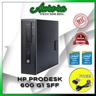 (OFFER INTEL I3/I5 4TH GEN) PC HP PRODESK 600 G1 SFF INTEL CORE I3/I5 4GEN 4GB RAM 500GB HDD/120GB S